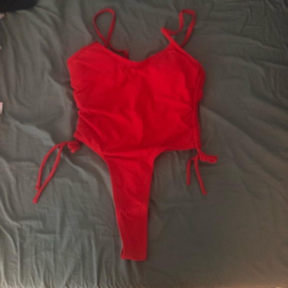 One piece swimsuit bikini drawstring - Picture 2 of 5